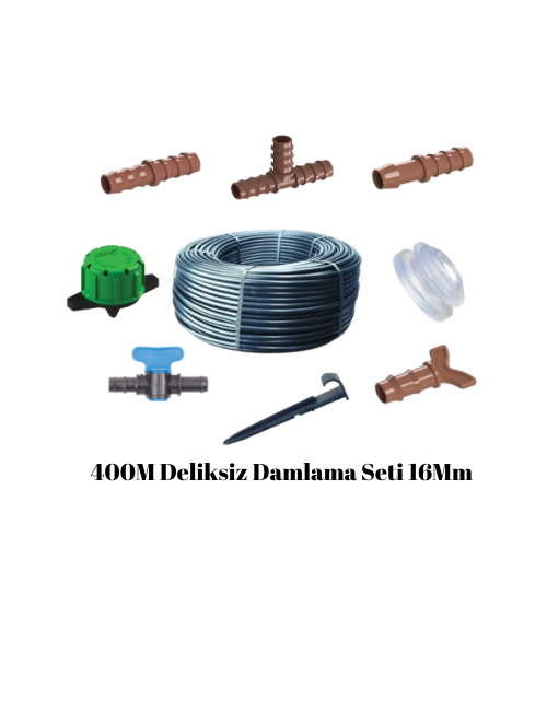400m Deliksiz Damlama Seti 16Mm