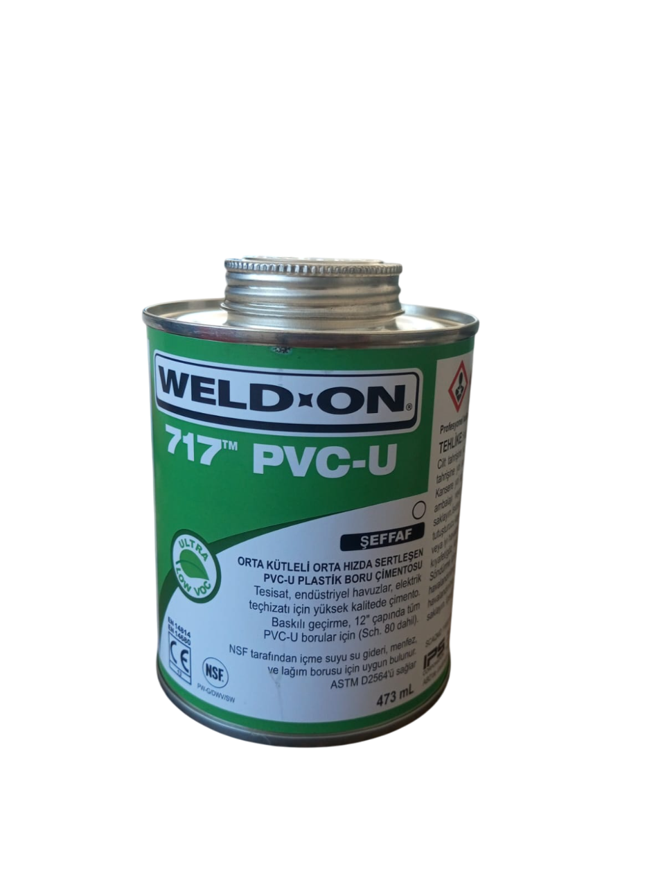 Pvc Yapıştırıcısı Weld On 717 PVC U 473ml