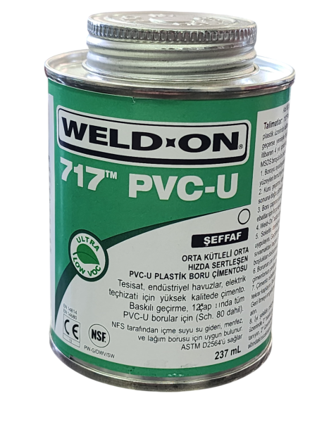 Pvc Yapıştırıcısı Weld On 717 PVC U 237 ml.