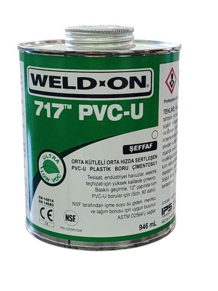 Pvc Yapıştırıcısı Weld On 717 PVC U 946ml.