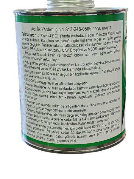 Pvc Yapıştırıcısı Weld On 717 PVC U 946ml.