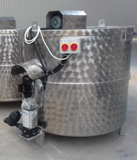 ACR Acar Karıştırıcılı ve Pompalı (Çift Motorlu) Krom Gübre Tankı 1 ton (1000 lt)