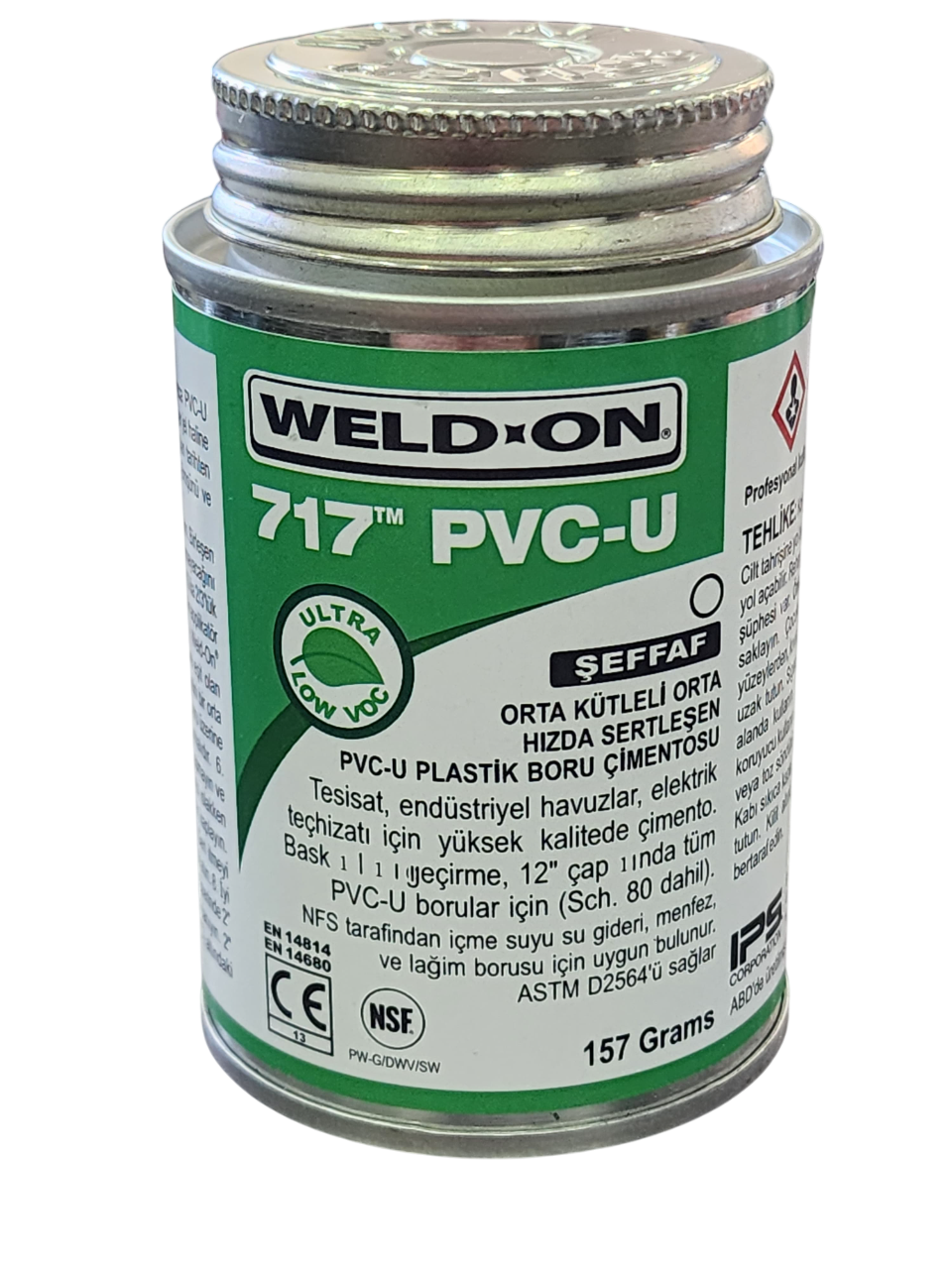 Pvc Yapıştırıcısı Weld On 717 PVC U 157 Gram