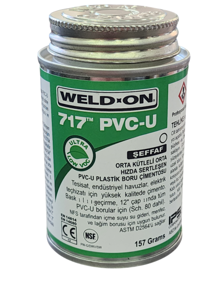 Pvc Yapıştırıcısı Weld On 717 PVC U 157 Gram