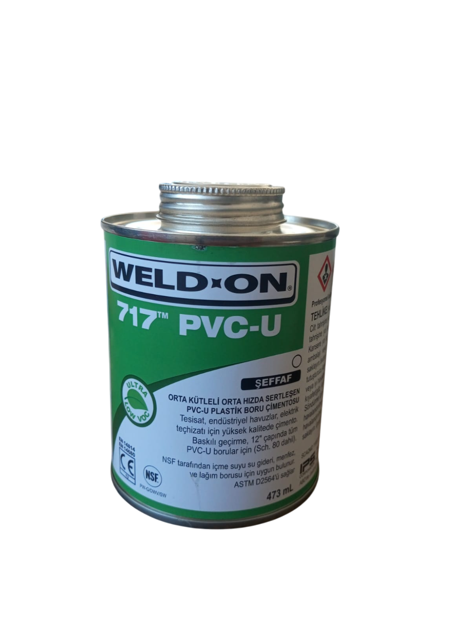 Pvc Yapıştırıcısı Weld On 717 PVC U 473ml