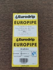 Eurodrip 20 lik Deliksiz Düz Damlama 1.2 mm 300 Mt Yuvarlak Damlama