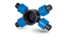 Poelsan Ters Kilitli 4 / 20 X 1'' Damlama Sulama Çoklu Dağıtım Nipeli