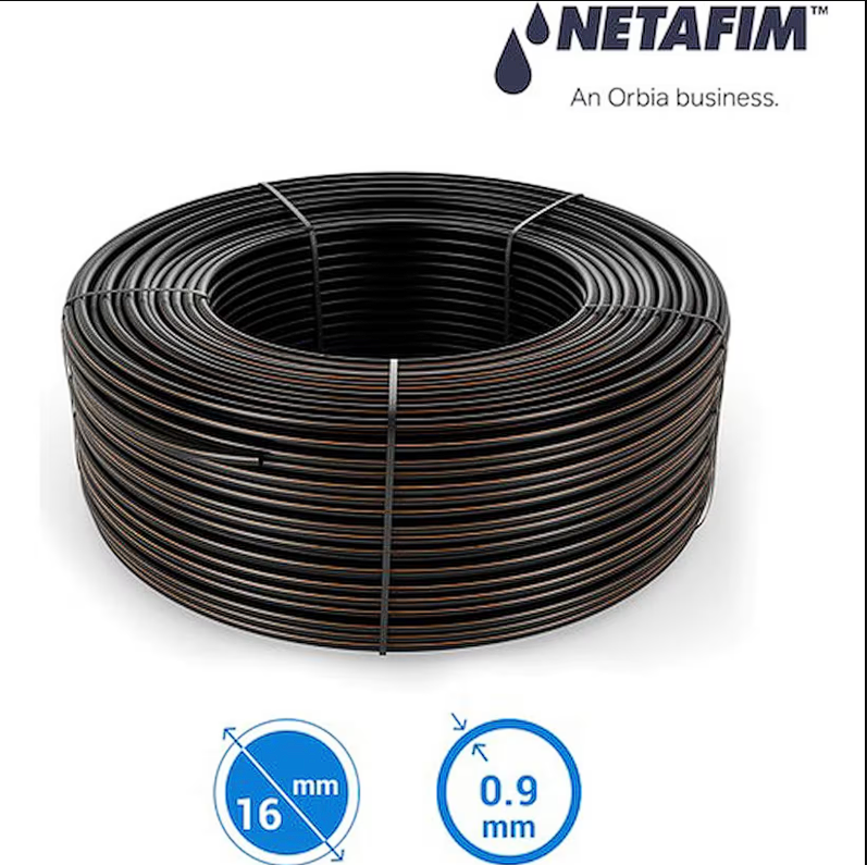 Netafim Dripnet Pc™ 16010 ( 16 mm, 40 cm, 2.0 lt/h, 500 m. ) Basınç Ayarlı Çok Yıllık Damla Sulama Borusu
