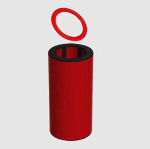 2'1/2'' (75 Mm) 35 Cm Metal Ayaklı Disk Filtre İç Takımı