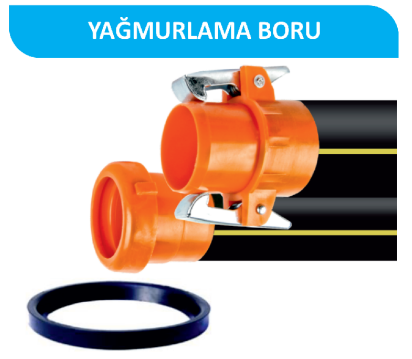 Göksu Mandallı Yağmurlama Borusu 5 mt - Çap Seçiniz